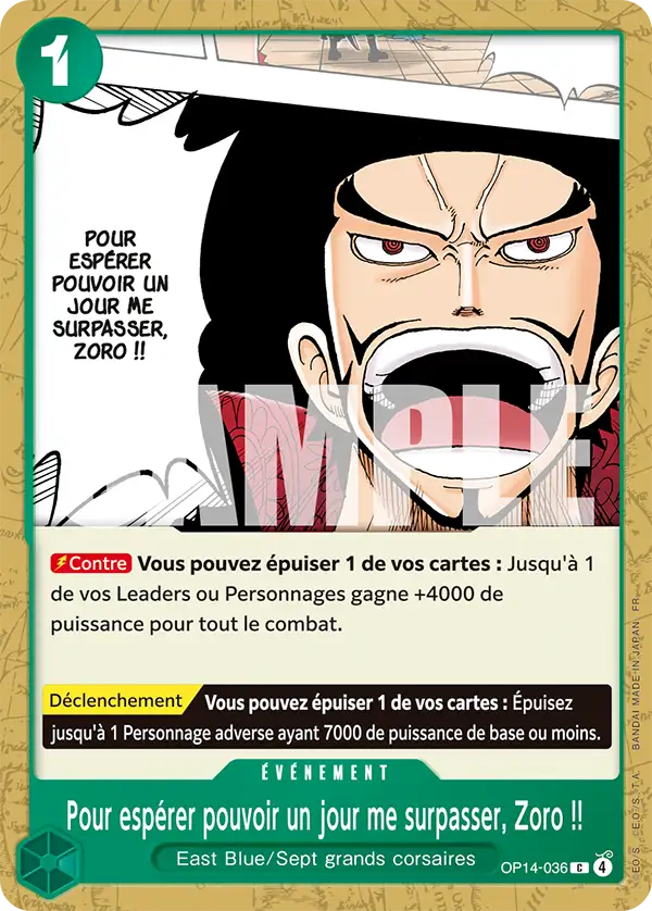 Strive to Surpass me, Roronoa Zoro!!!