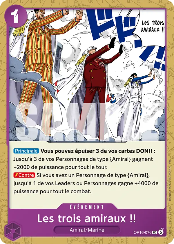 The Three Admirals!!