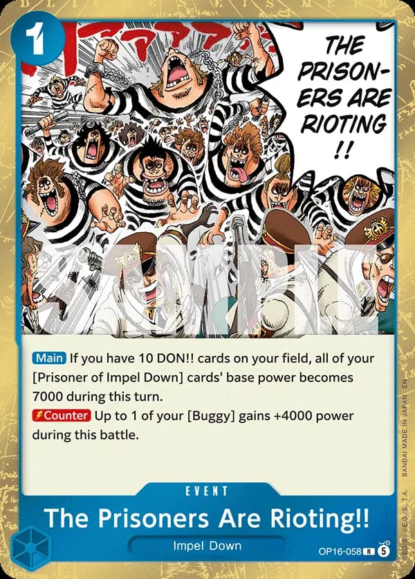 The Prisoners Are Rioting!!