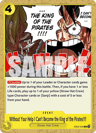 Without Your Help I Can't Become the King of the Pirates!!!!