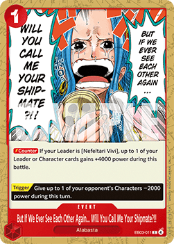 But If We Ever See Each Other Again... Will You Call Me Your Shipmate?!!