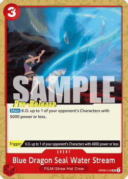 Blue Dragon Seal Water Stream