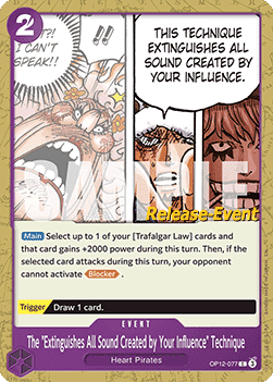 The "Extinguishes All Sound Created by Your Influence" Technique