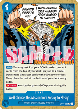 We'll Change This Mission from Sneaky to Flashy!